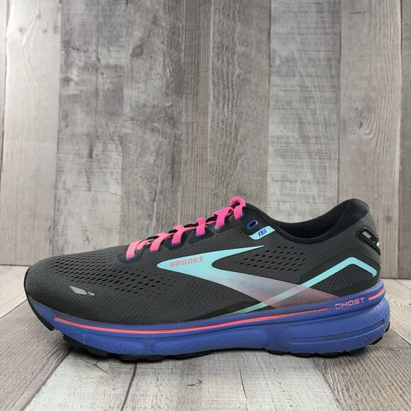 Brooks Ghost 15 Women's Size 10 Road Running Shoes Athletic Sneakers Dark Gray - Picture 6 of 15